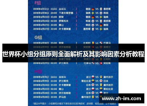 世界杯小组分组原则全面解析及其影响因素分析教程 世界杯小组分组原则全面解析及其影响因素分析教程